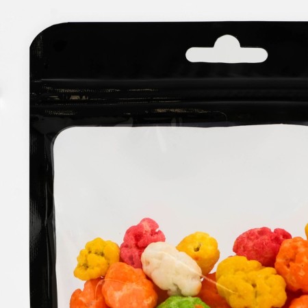 Pack Pak with a window, with Euroslot, black, 12 x 20 cm-1