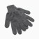Female gloves, dark gray color, size 18