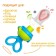 Nibbler with silicone mesh, rotating piston, blue color