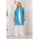 Cardigan female, size 56, blue color
