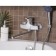 Bath mixer "RMS" SL50-006E-1, pour 350 mm, shower set, zinc, chromium