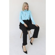 Blouse with a frill, size 42