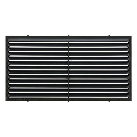 Ventilation grate "Vento" 1122v, 110x220 mm, with a net, indescribable, graphite
