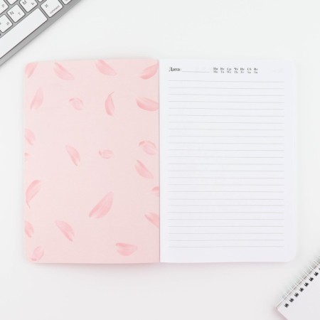 Diary A5+, 100 l. Soft region. SOFT-Tach "Pink"-1