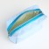 Cosmetic bag with lightning, blue color