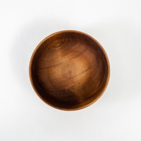 Wooden plate MAGISTRO, 650 ml, deep, chocolate color, cedar-4