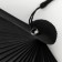 Fan bamboo, textile h = 21 cm "Foggy mountains" white, with a brush