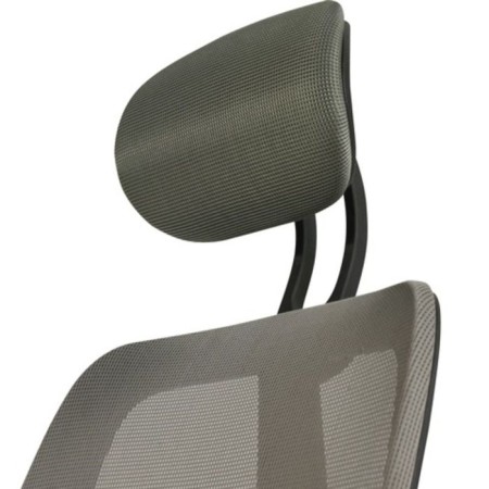 The chair of the operator Brabix Saturn ER-400, with a headrest, combined black/gray-3