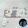 Electronic desktop watches, with a suspension, white indication, 9 x 3 x 23 cm, from USB