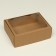 Box with a window, brown, 27 x 21 x 9 cm