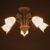 Susana chandelier 5x15W E27 white/gold 58x58x32cm Bayerlux