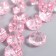 Buttons plastic on the midnight "Crystal Pink" 1.3x1.3 cm set 35 pcs 4.8x3.7x3.7 cm