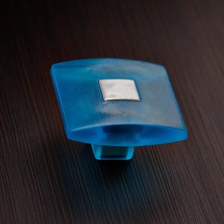 Ручка кнопка PLASTIC 003, пластиковая, синяя-3
