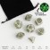 A set of cubes for D&D (Dungeons and Dragons, DND), Series: D&D, "Mystic", 7 pcs, luminous