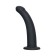 Anal phalloimitator Popo Pleasure by Toyfa Serpens with a bend s, silicone, black, 13 cm