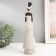 Polystone souvenir "African in a wicker dress" White 27x8x6 cm