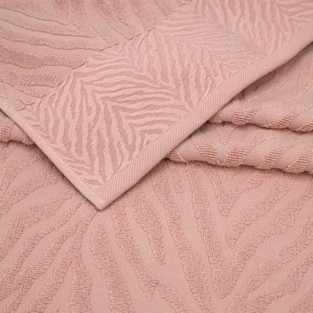 Set of towels "Jacquard", size 50x80 cm - 2 pcs, 70x130 cm - 2 pcs, color peach-3