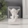 Polystone souvenir "Angel on a book with silver wings" rhinestones 4x4.5x6.5 cm