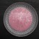 Glass of glass substitution “Morion”, D = 27 cm, black pink color with silver