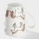 Porcelain share mug "Unicorn", 350 ml, white color