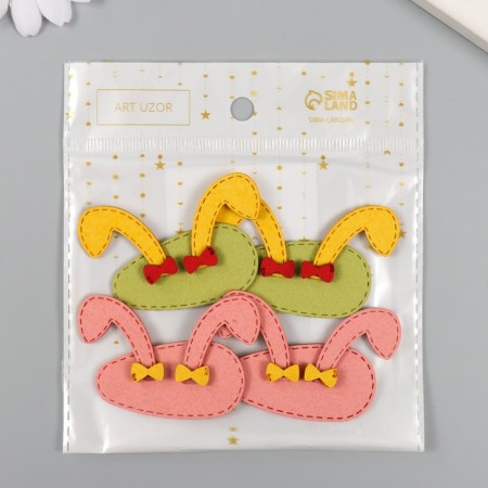 Decor for creativity claims. suede "ears, eyes" mix 6x3.7 cm-3