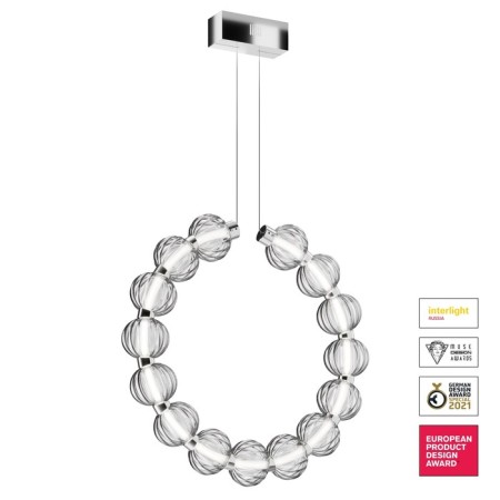 Suspension lamp Maytoni Mod5555PL-L23CH5K, LED, 1x23 W, 90x1500 mm, 700 lm, 5000k, chromium