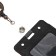 Baig-carman vertical leatherette, external 110x68mm, internal 85x54mm, roulette 60cm, black.