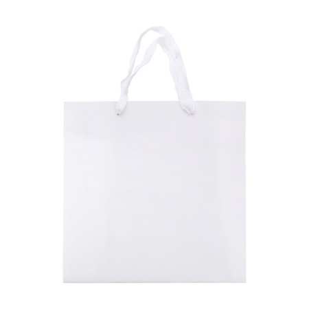 A bag with a square bottom 25 x 25 x 25 cm, white-3