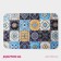 Bathroom and toilet rug “Bohemia”, mosaic, 40 × 60 cm