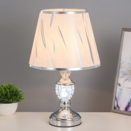 Table lamp "Aurika" 1x40W E27 220V silver 25x25x40 cm Risalux-1