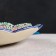 Largan Rishtan ceramics "Pavlin", 41 cm, blue, corrugated