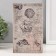 Safe-book wood to the leatherette "ship and sea shells" 21x13x5 cm