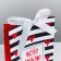Gift package with a ribbon, packaging, "who I love", 13 x 23 x 7 cm