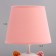Board lamp "Kisa" E14 40W white-pink 17x17x27 cm Risalux
