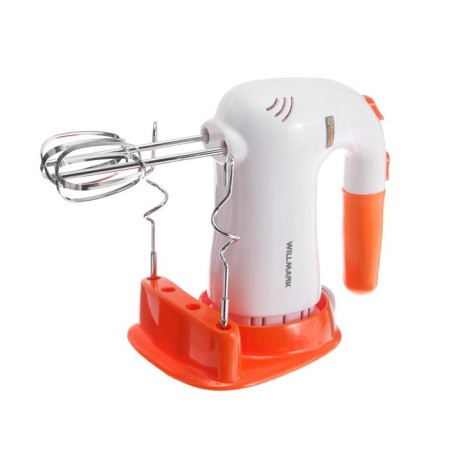 Mixer Willmarka Whm-6023st, manual, 400 watts, 5 speeds, 2 nozzles, stand, orange-3