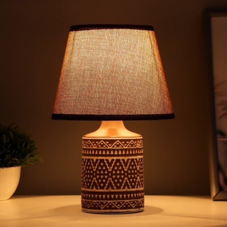 Birlit table lamp E14 40W brown 17x17x27cm-1