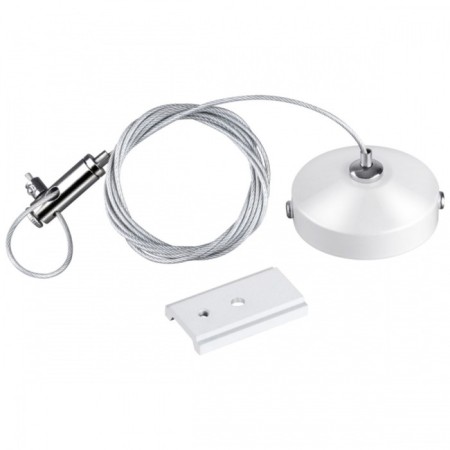 Suspending kit with a 1-meter novotech cable. Flum, white color