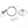 Suspending kit with a 1-meter novotech cable. Flum, white color