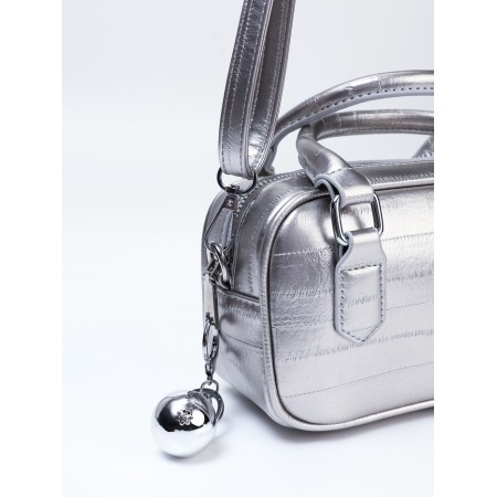 Women's bag, 20*9*12, lightning departure, belt lengths, silver-6