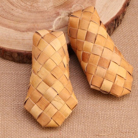 Souvenir bast shoes, 15 cm, birch bark-2