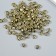 Beads for creativity plastic "Smiley. Flat" gold set of 20 g 0.7x0.4 cm