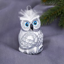 Ёлочная игрушка "Сова", микс h-8,5 см