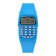 Watch of Electronic nursery, with a calculator, silicone strap, L-21 cm, blue