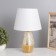 Table lamp "Sarah" 1x40W E14 white/gold 22x22x36cm