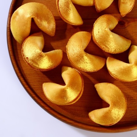 Sanding cookies with a gold prediction, 30 pcs-1
