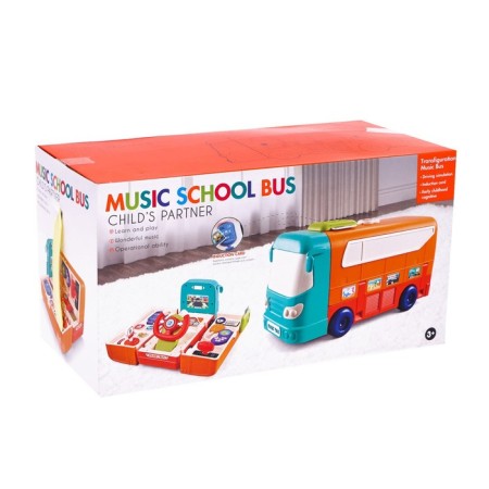 Musical steering wheel 2 in 1 "bus driver", sound effects-10