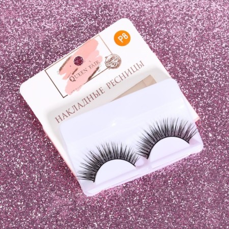 Falled eyelashes "dreaming gaze", without glue, black color-3