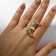 Ring "Month", color gold, 18 size
