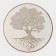 A set of napkins of serving shares "Tree", 2 pcs, d = 38 cm, beige color