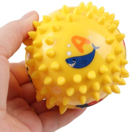 Developing tactile ball "Baby" , with a squeak, 1 pc, diameter 9, types of mix, crumb I-10